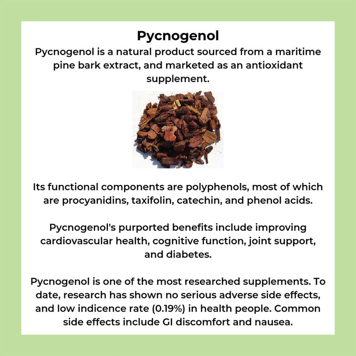 Country Life Pycnogenol 100mg Antioxidant Vegan Capsules, Pack of 30's - Easy Pharmacy LLC