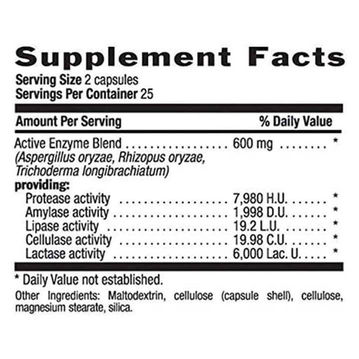 Country Life Power Dairy-Zyme Digestive Enzyme Supplement Capsules, Pack of 50 's - Easy Pharmacy LLC