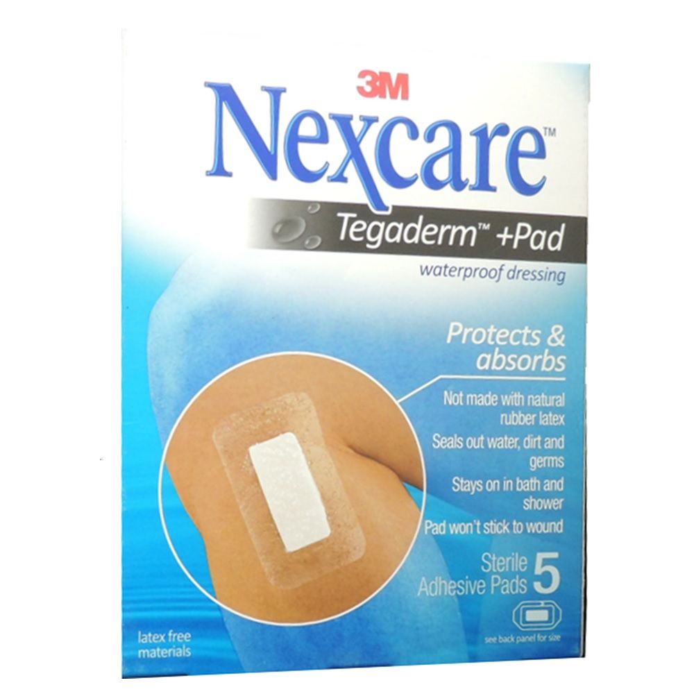3M Nexcare Tegaderm +Pad 5's - Easy Pharmacy LLC