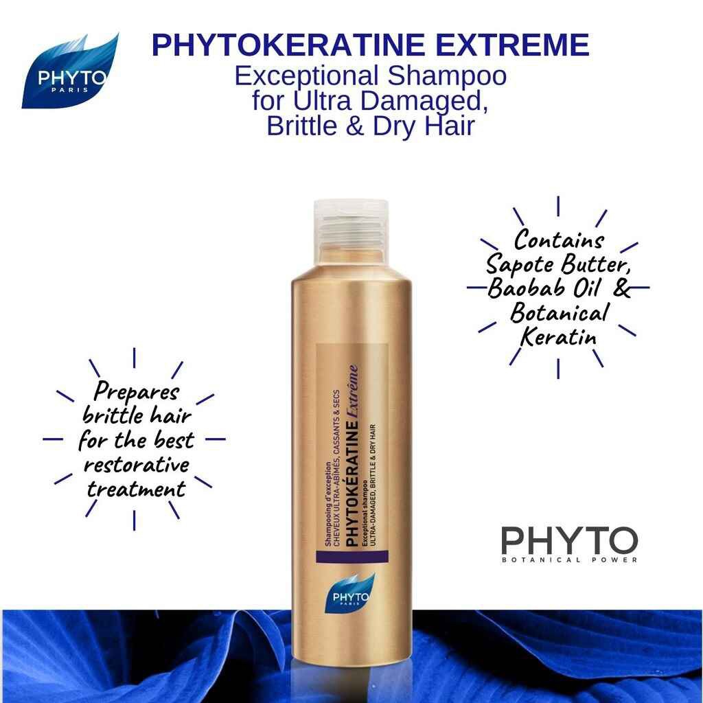 Phyto Phytokeratine Extreme Exceptional Shampoo For Damaged, Brittle & Dry Hair 200ml - Easy Pharmacy LLC