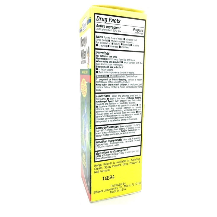 Hongo Killer Antifungal Spray 44 mL - Easy Pharmacy LLC