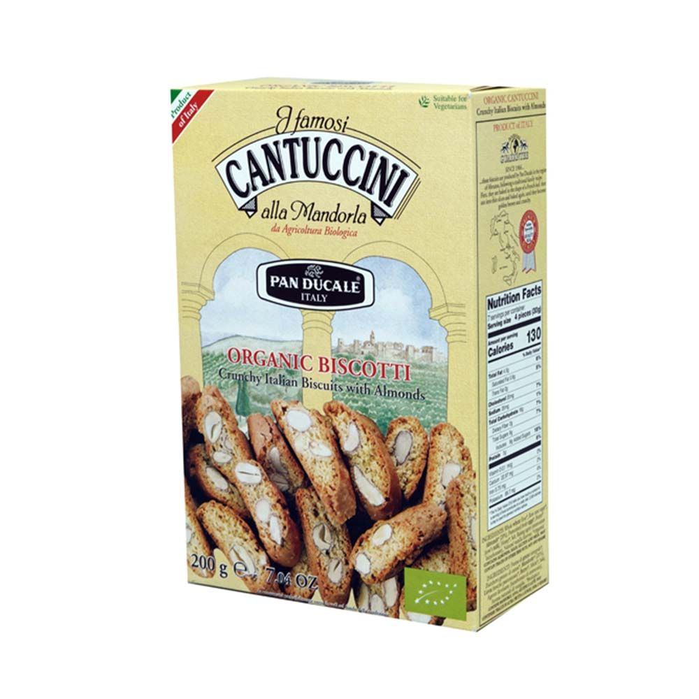 Panducale 100% Organic Cantuccini Biscuits With Almonds 200 g - Easy Pharmacy LLC