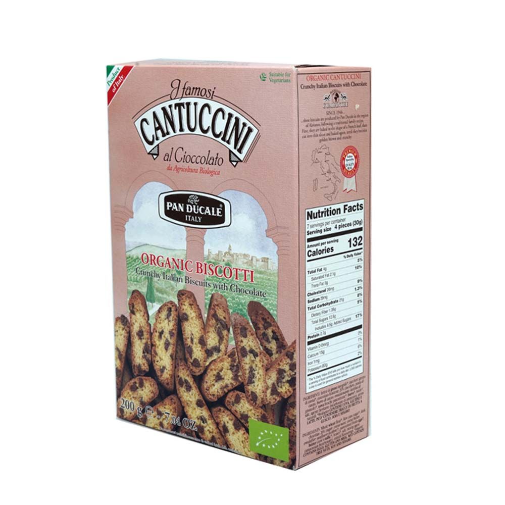 Panducale 100% Organic Cantuccini Biscuits With Choco 200 g - Easy Pharmacy LLC