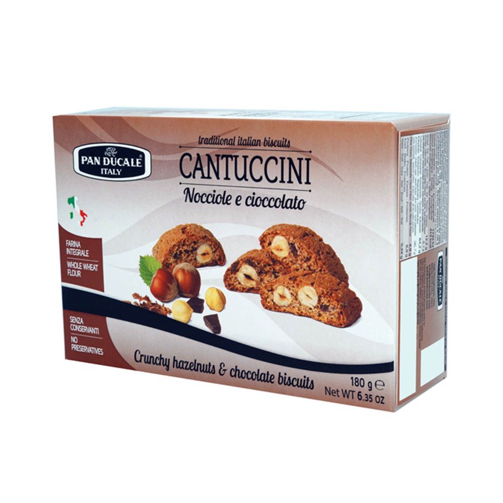 Panducale Crunchy Hazel Nut & Chocolate Biscuits 180 g - Easy Pharmacy LLC
