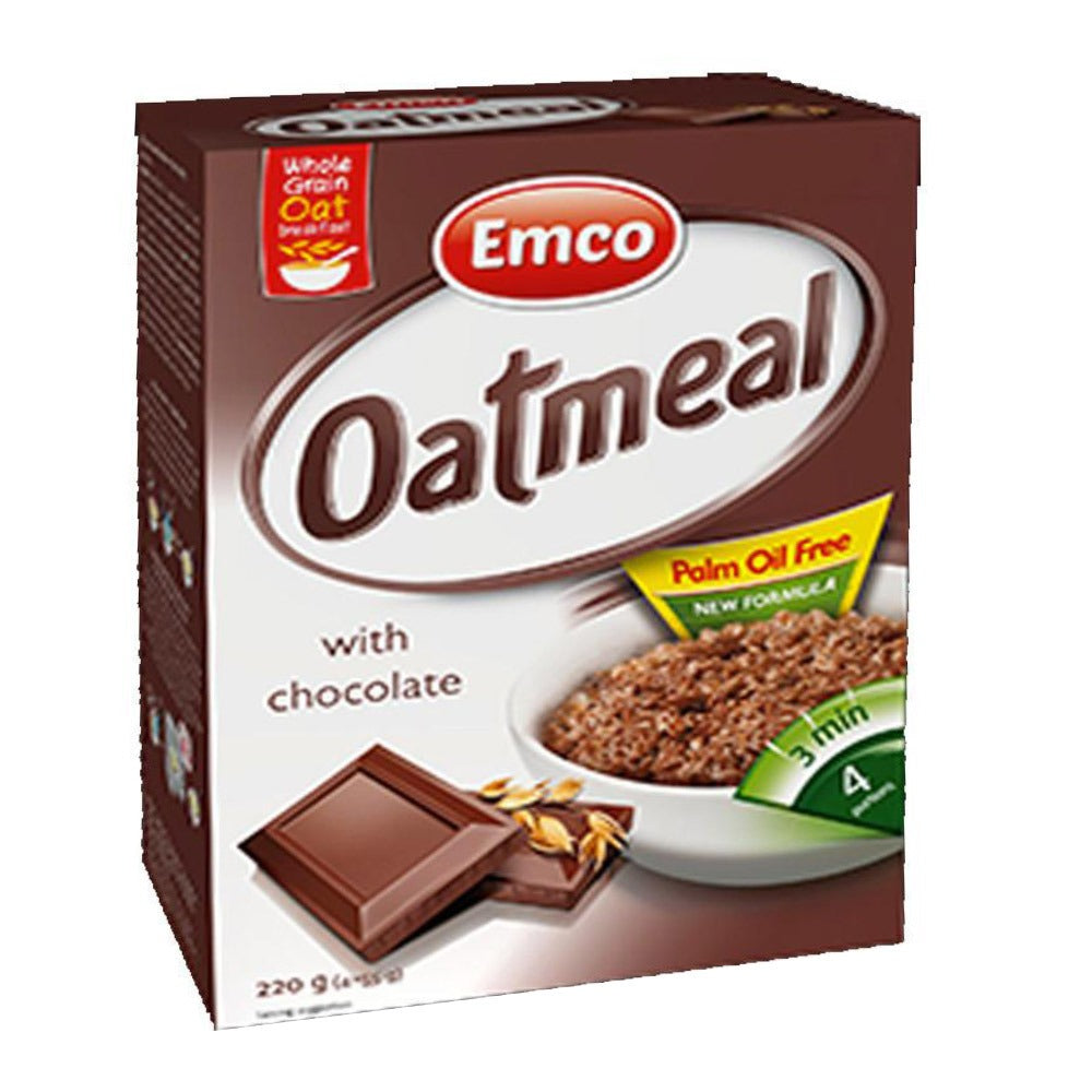Emco Express Oatmeal with Chocolate 55 g 4's - Easy Pharmacy LLC
