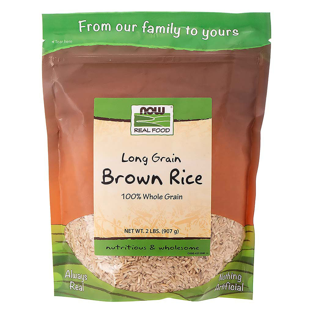 Now Long Grain Brown Rice Natural, Nutritious & Wholesome 908g - Easy Pharmacy LLC