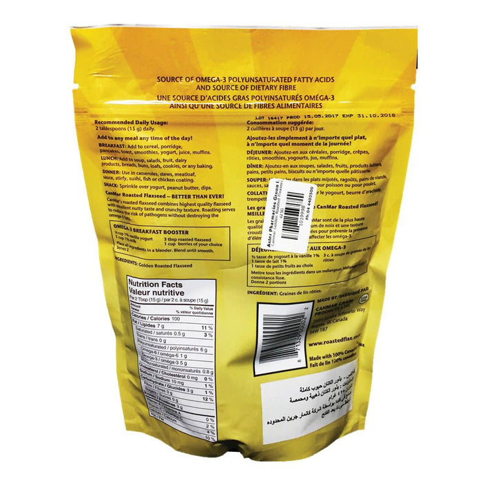 Canmar Golden Roasted Flaxseed 425 g - Easy Pharmacy LLC