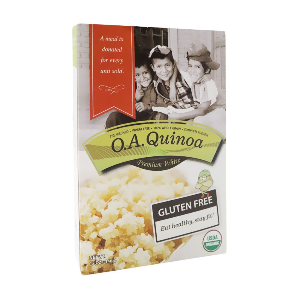 O.A.Q Organic 100% Premium White Quinoa 340 g - Easy Pharmacy LLC