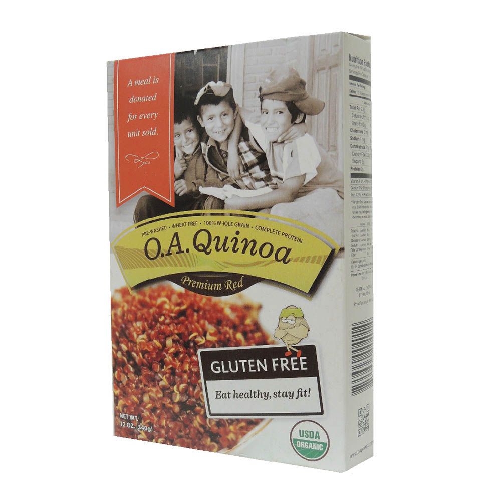 O.A.Q Organic 100 % Premium Red Quinoa 340 g - Easy Pharmacy LLC