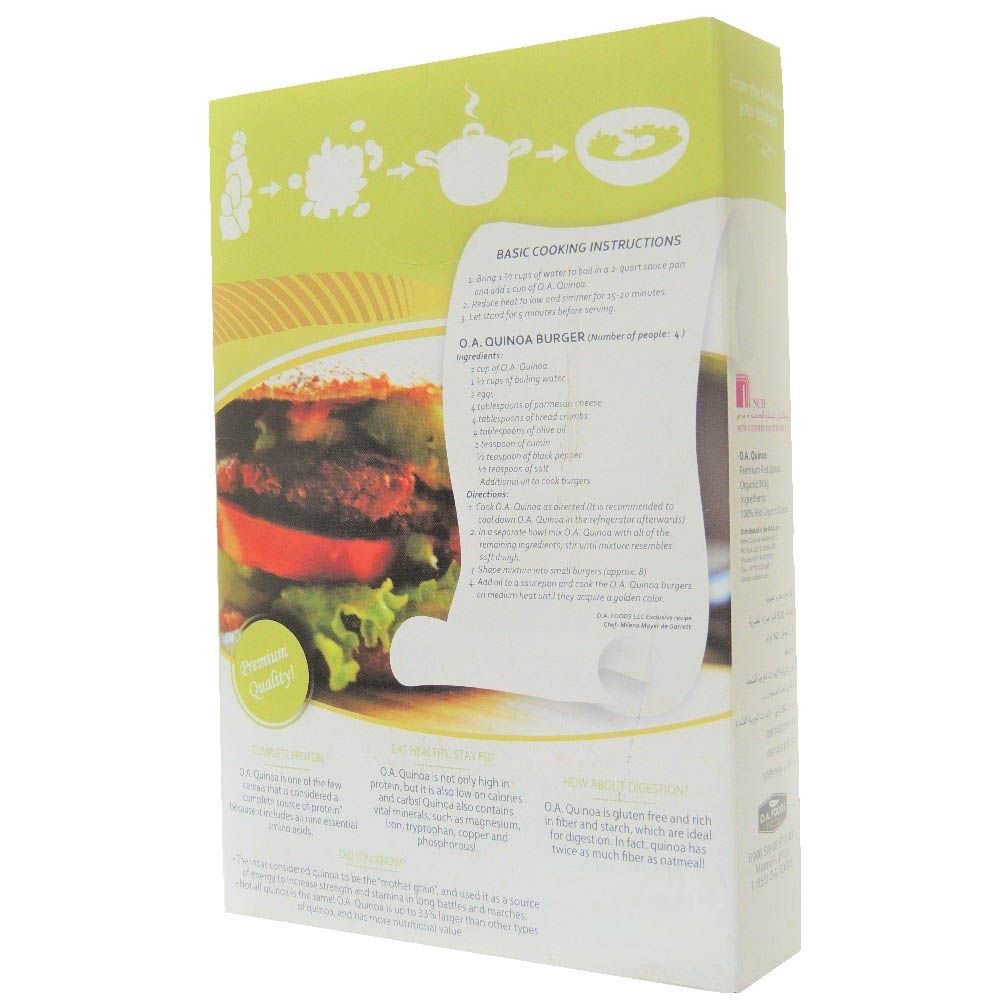 O.A.Q Organic 100 % Premium Red Quinoa 340 g - Easy Pharmacy LLC