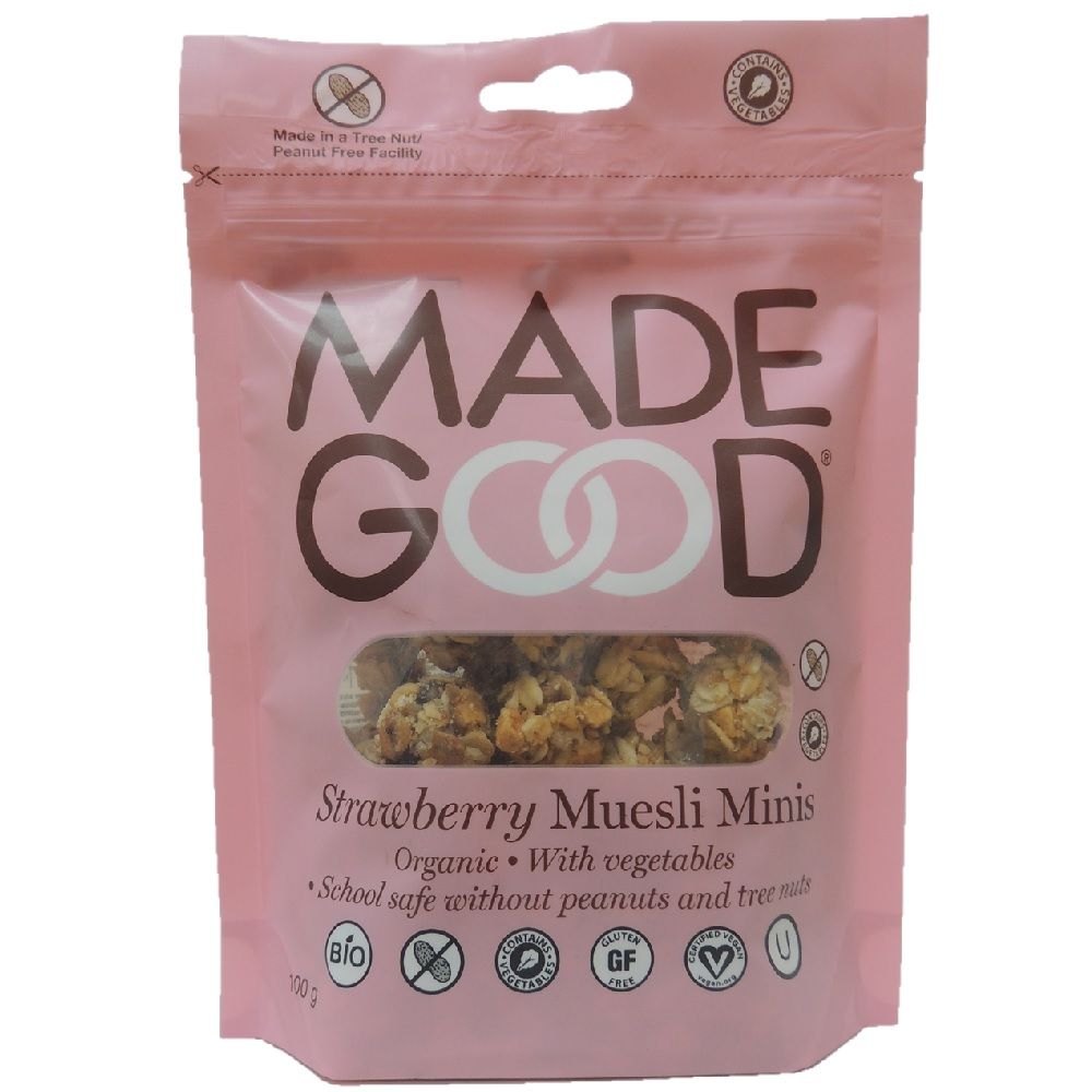 Made Good Strawberry Muesli Minis Pouch 100 g - Easy Pharmacy LLC