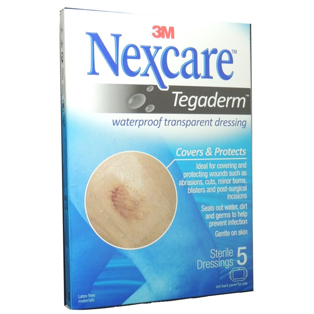 3M Nexcare Tegaderm Waterproof Transparent Dressing 5's - Easy Pharmacy LLC
