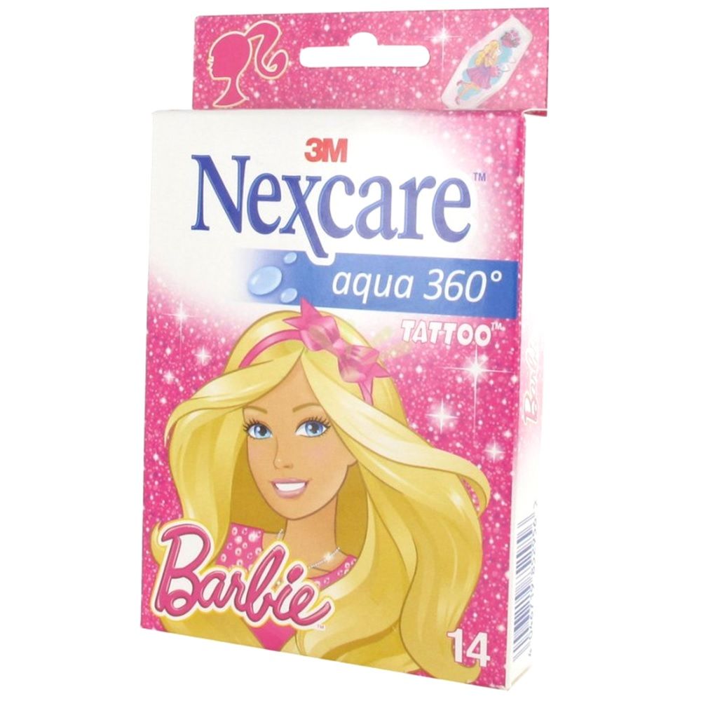 3M Nexcare Aqua Tattoo Barbie Strips 14's - Easy Pharmacy LLC