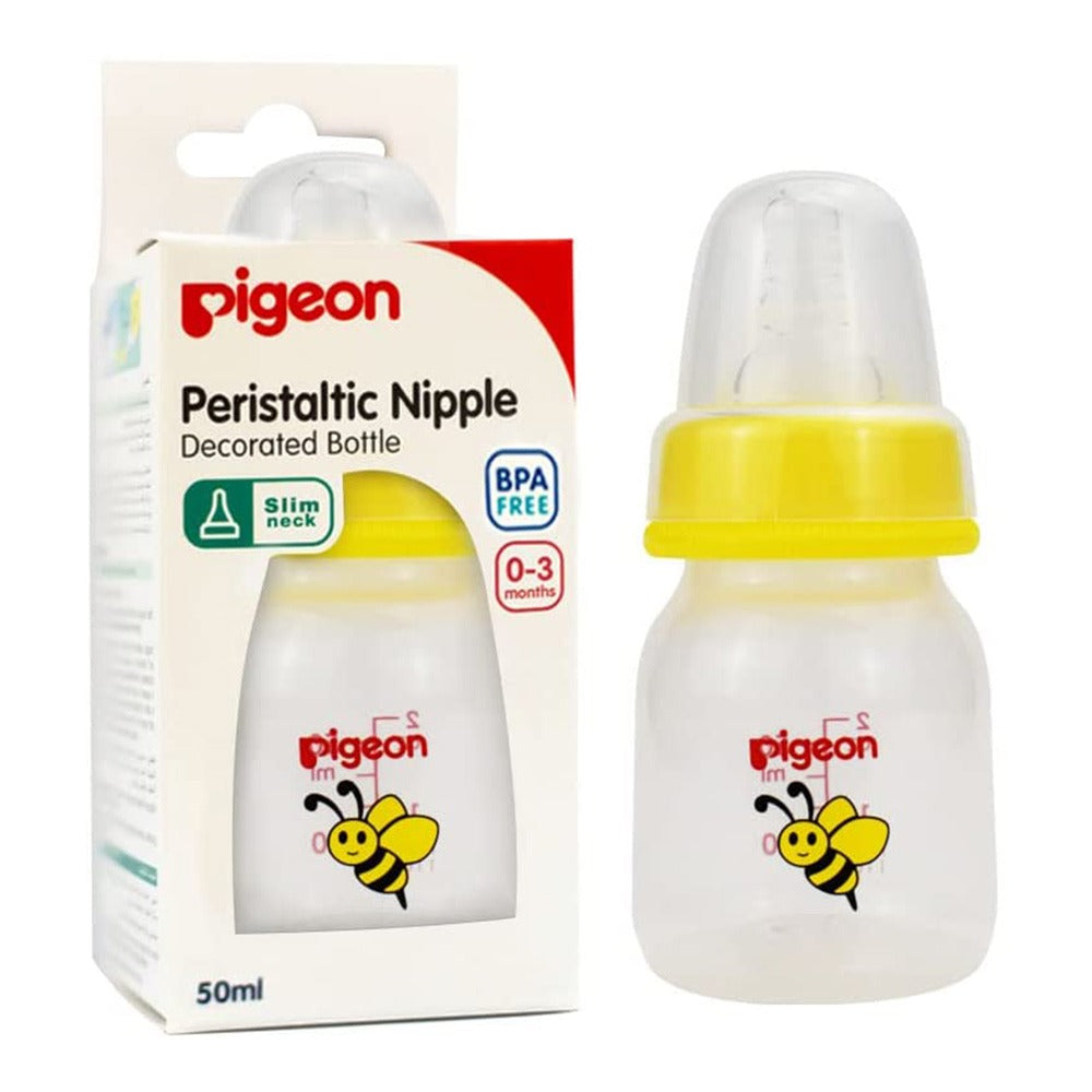 Pigeon Slim Neck Decorated Feeding Bottle 50 mL 00418 1's - Easy Pharmacy LLC