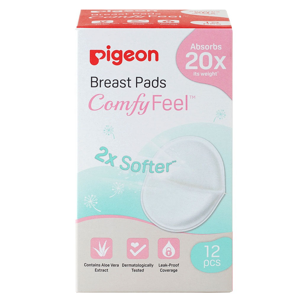Pigeon Comfy Feel Breast Pads with Aloe Vera Extract, Pack of 12's - Easy Pharmacy LLC