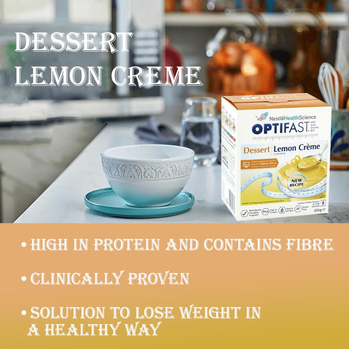 Nestle Optifast VLCD Dessert Lemon Crème Sachets 53 g 8's - Easy Pharmacy LLC