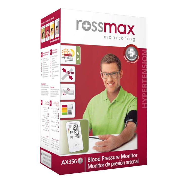 Rossmax AX356 Slim Type Automatic Blood Pressure Monitor - Easy Pharmacy LLC