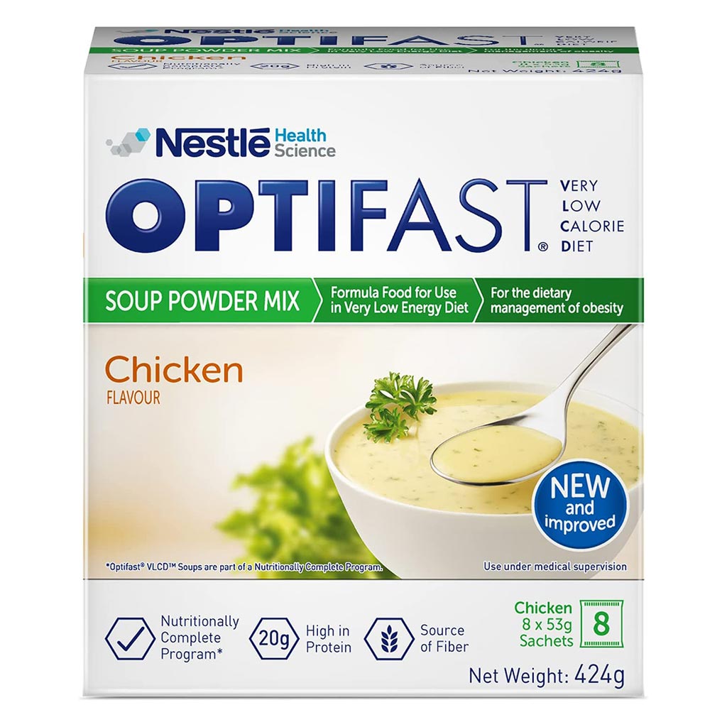 Nestle Optifast Very Low Calorie Diet Soup Chicken Sachet 8's - Easy Pharmacy LLC