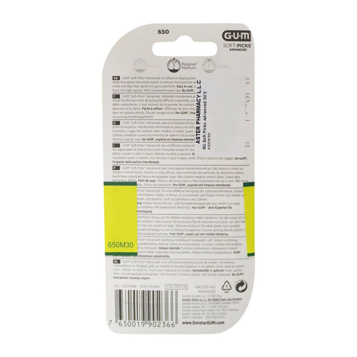 Sunstar Butler Gum Soft Picks Advanced 30's 650M30 - Easy Pharmacy LLC