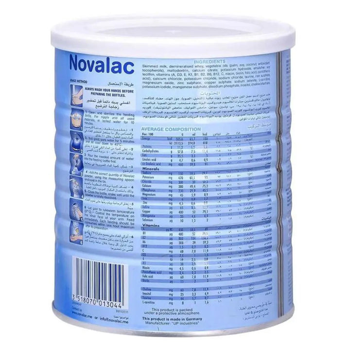 Novalac Stage 1 Baby Milk Formula For 0 To 6 Months 800g