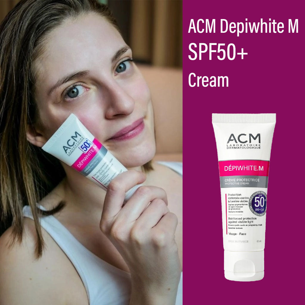 ACM Depiwhite M SPF50+ Face Sunscreen Cream With UVA + UVB + Blue light Protection 40ml - Easy Pharmacy LLC