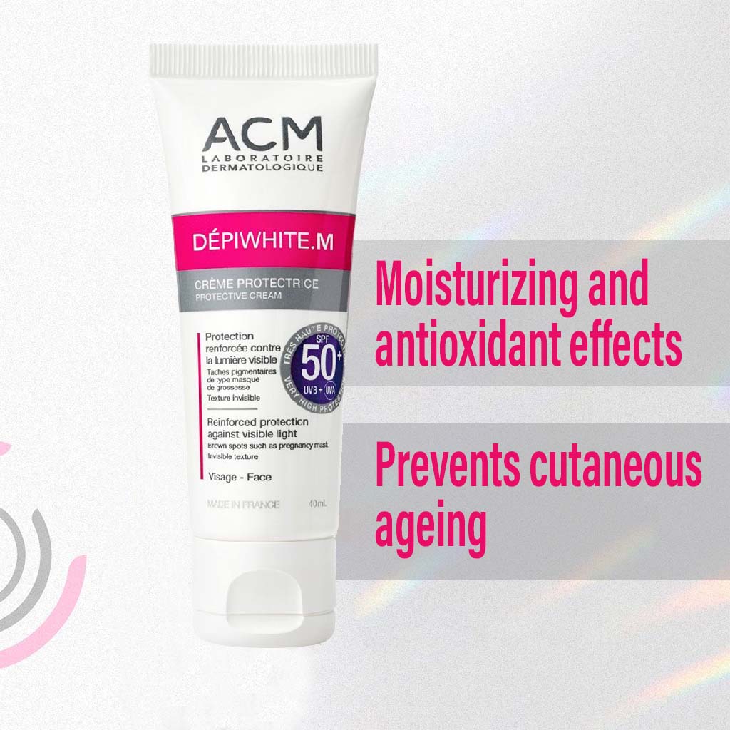 ACM Depiwhite M SPF50+ Face Sunscreen Cream With UVA + UVB + Blue light Protection 40ml - Easy Pharmacy LLC
