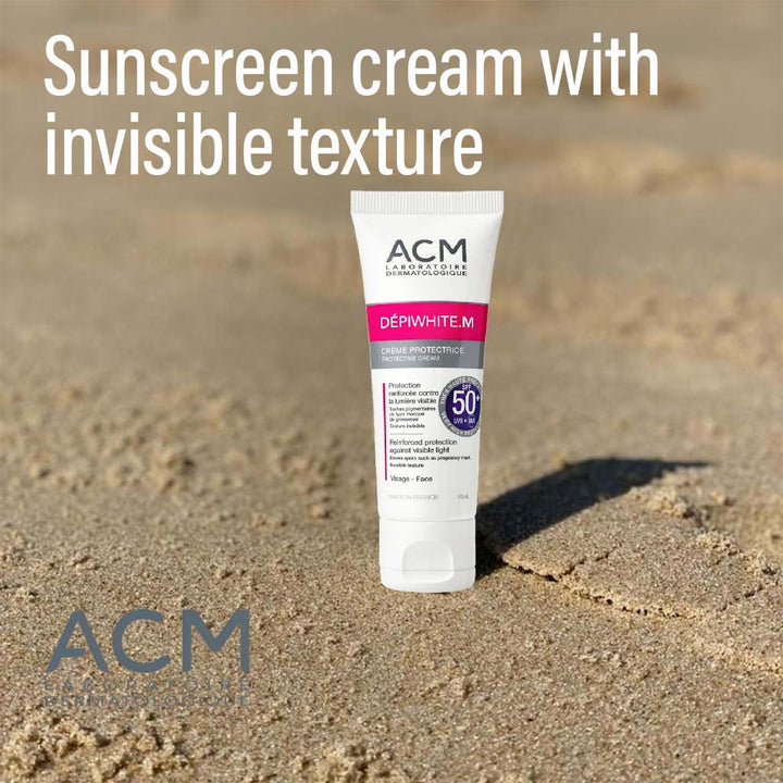 ACM Depiwhite M SPF50+ Face Sunscreen Cream With UVA + UVB + Blue light Protection 40ml - Easy Pharmacy LLC