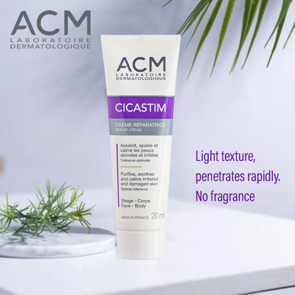 ACM Cicastim Soothing Repair Cream For Irritated And Damaged Skin 20ml - Easy Pharmacy LLC