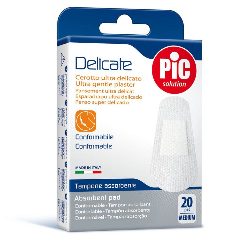 Pic Delicate Plasters Medium 19 x 72 mm 20's - Easy Pharmacy LLC