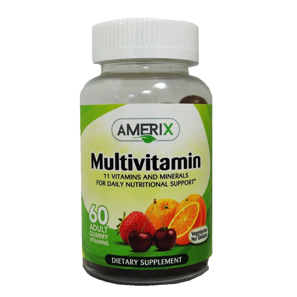 Amerix Adult Multivitamin Vegetarian Gummies, Pack of 60's - Easy Pharmacy LLC