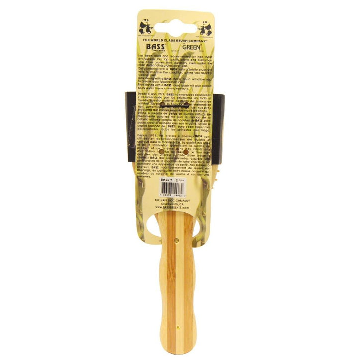 Bass Large Oval Wood Bristles Bamboo Striped Brush 16 - Easy Pharmacy LLC
