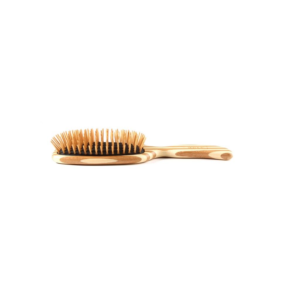 Bass Semi S Shaped Wood Bristles Bamboo Striped Brush 19 - Easy Pharmacy LLC