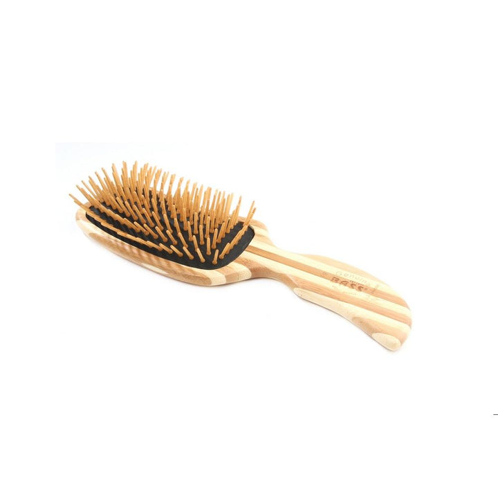 Bass Semi S Shaped Wood Bristles Bamboo Striped Brush 19 - Easy Pharmacy LLC