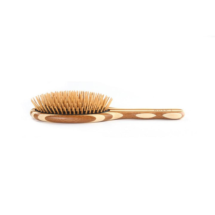Bass Extra Large Oval Wood Bristles Bamboo Striped Brush 20 - Easy Pharmacy LLC