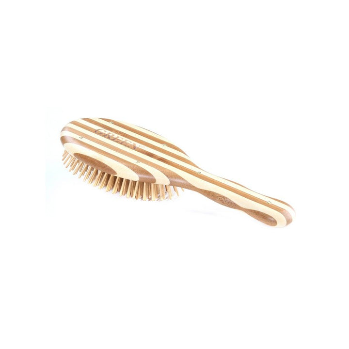 Bass Extra Large Oval Wood Bristles Bamboo Striped Brush 20 - Easy Pharmacy LLC