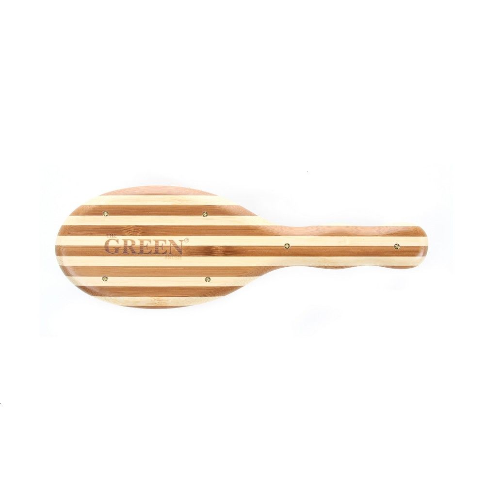 Bass Extra Large Oval Wood Bristles Bamboo Striped Brush 20 - Easy Pharmacy LLC