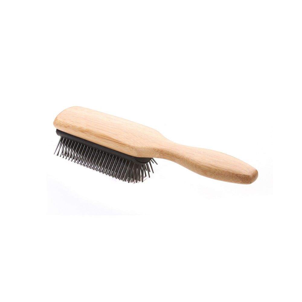 Bass 9 Row Nylon Bristles Solid Bamboo Styler Brush 201 - Easy Pharmacy LLC