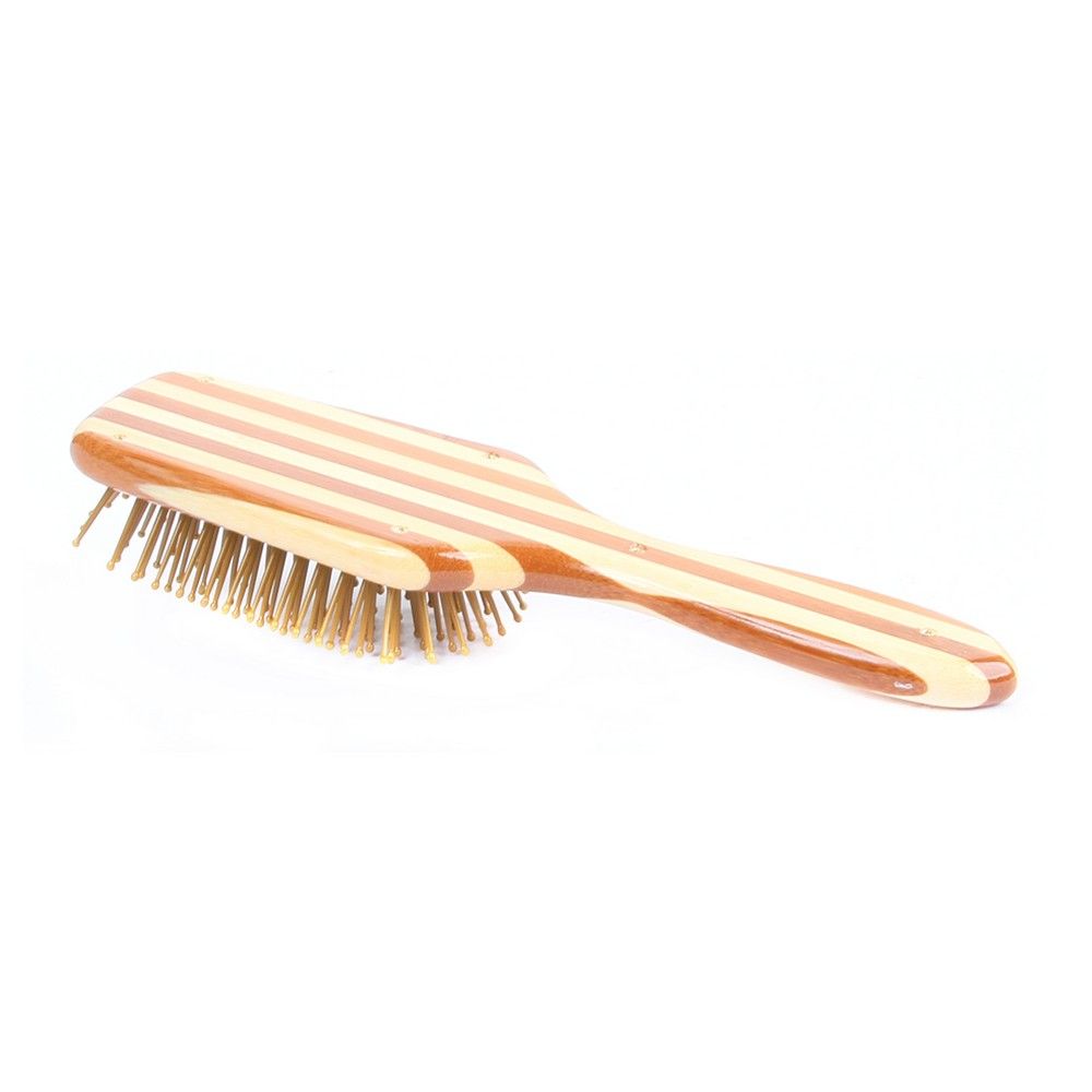 Bass Small Square Paddle Nylon Bristles Wood Handle Brush SPB - Easy Pharmacy LLC