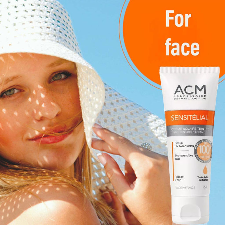ACM Sensitelial Golden Tint SPF100 Sunscreen Cream 40ml - Easy Pharmacy LLC