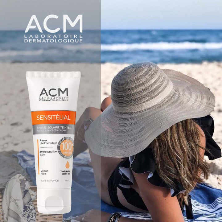 ACM Sensitelial Golden Tint SPF100 Sunscreen Cream 40ml - Easy Pharmacy LLC
