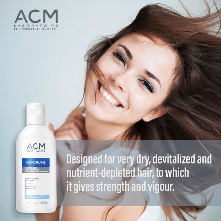 ACM Novophane Ultra-Nourishing Shampoo For Dry & Damaged Hair 200ml - Easy Pharmacy LLC