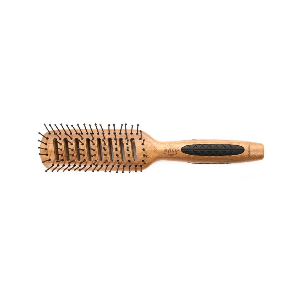 Bass Large Wood Vent Nylon Bristles Rubber Grip Brush 701 - Easy Pharmacy LLC