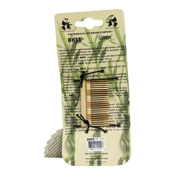 Bass Fine Tooth Pocket Wood Comb W4 - Easy Pharmacy LLC