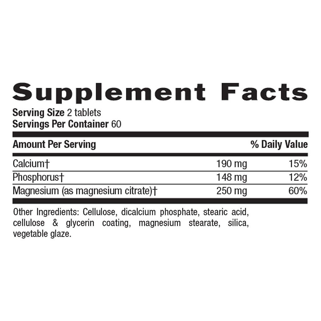Country Life Gluten-Free Magnesium Citrate 250 mg Tablets For Bone & Muscle Health, Pack of 120's - Easy Pharmacy LLC