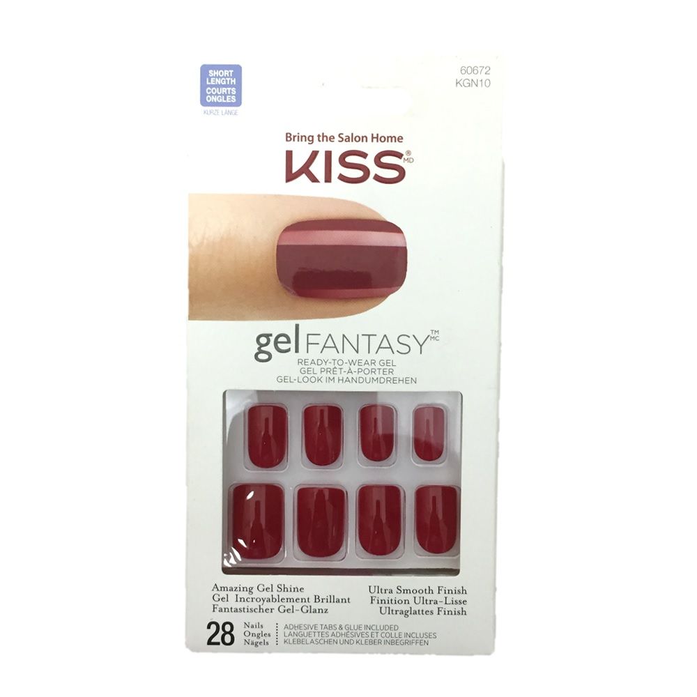 Kiss Gel Fantasy Nails Short Length KGN10 - Easy Pharmacy LLC