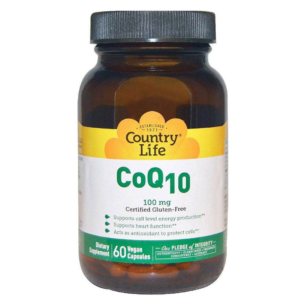 Country Life Antioxidant CoQ10 100 mg Vegan Capsules For Heart Health, Pack of 60's - Easy Pharmacy LLC