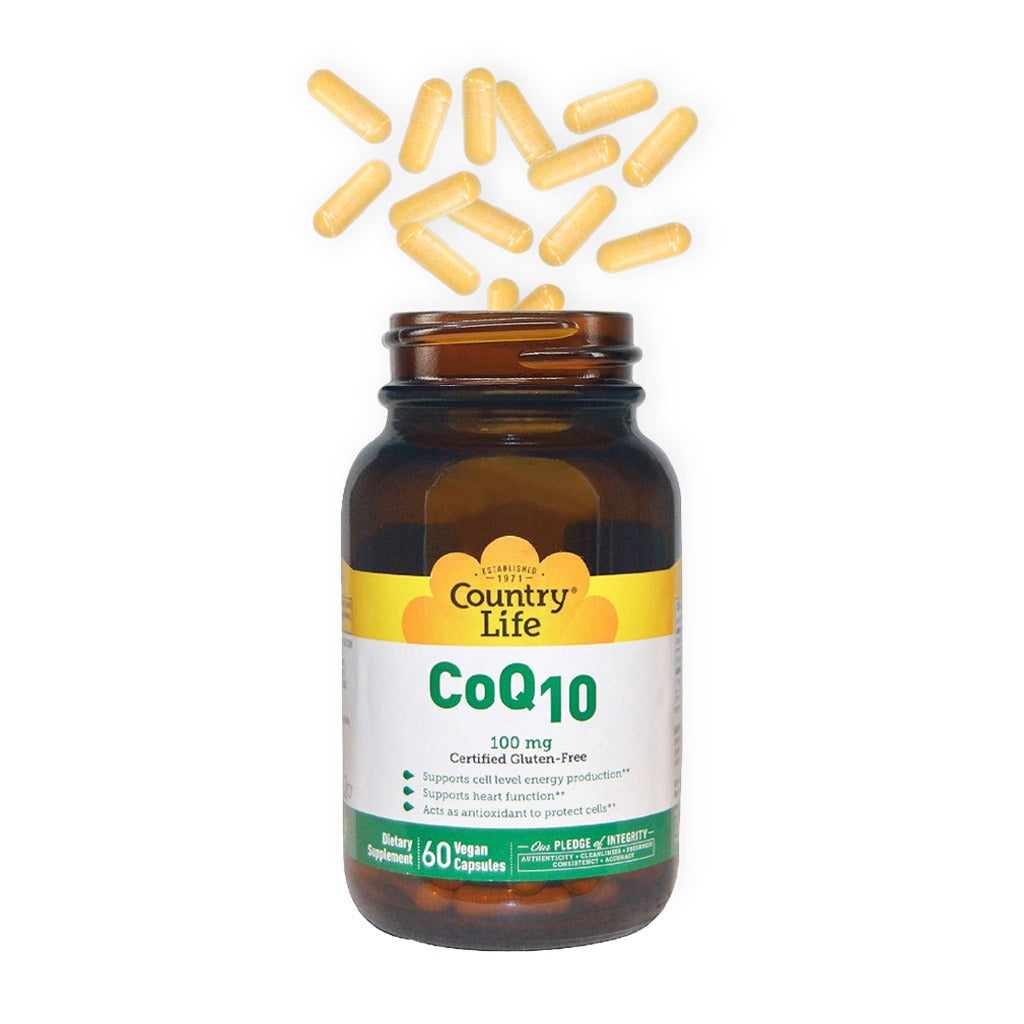 Country Life Antioxidant CoQ10 100 mg Vegan Capsules For Heart Health, Pack of 60's - Easy Pharmacy LLC