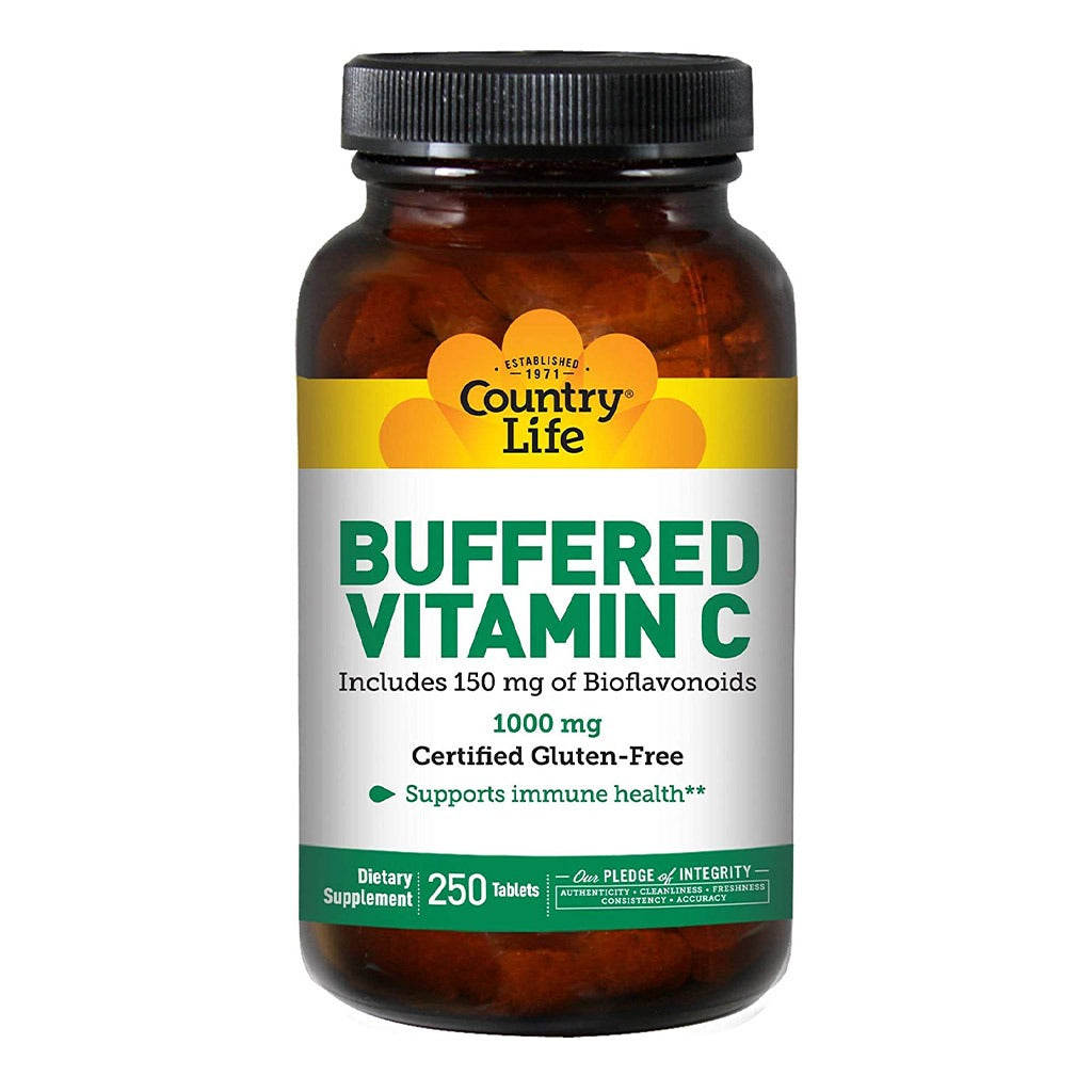 Country Life Buffered Vitamin C 1000 mg Tablets For Immunity, Pack of 250's - Easy Pharmacy LLC