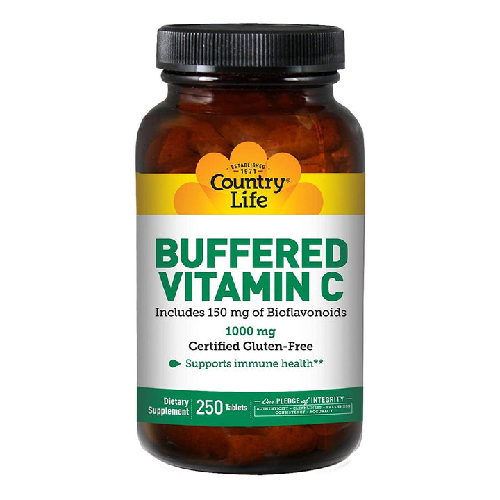 Country Life Buffered Vitamin C 1000 mg Tablets For Immunity, Pack of 250's - Easy Pharmacy LLC