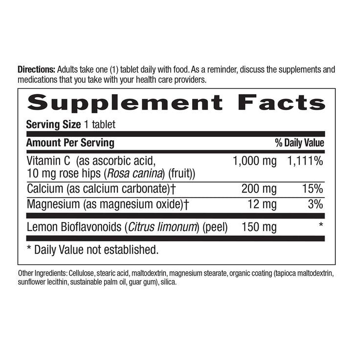Country Life Buffered Vitamin C 1000 mg Tablets For Immunity, Pack of 250's - Easy Pharmacy LLC